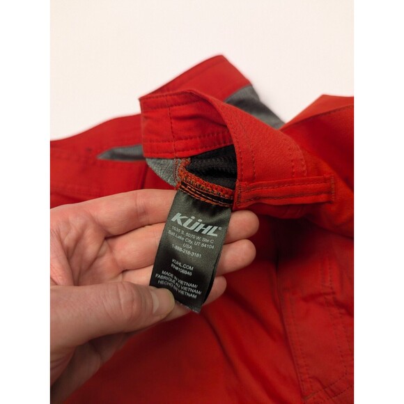 Kuhl Cargo Shorts Mens 34 Red 10 Inseam Polyester Outdoor Hiking Flat Front US - Picture 5 of 12